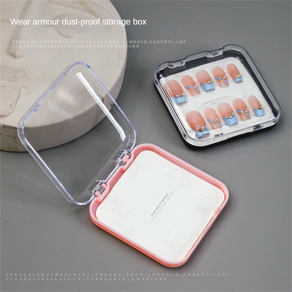 With Visible Transparent Cover Nail Product Display Board Prevent Damage And Dust Nail Storage Box Opening Buckle Can Be Easily