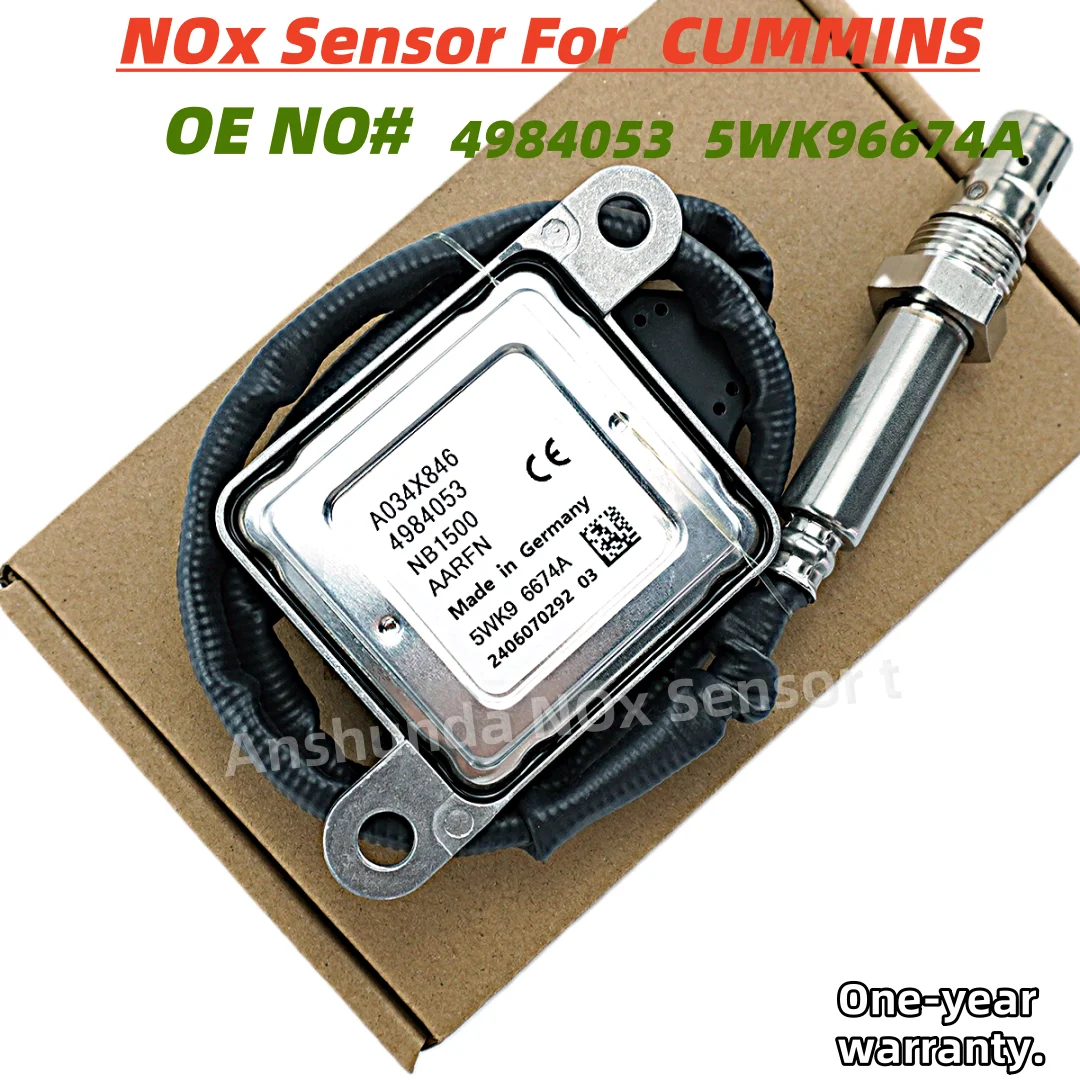 

NOx Sensor 4984053 5WK9 6674A New Nitrogen Oxides Sensor fits for Cummins 5WK96674A