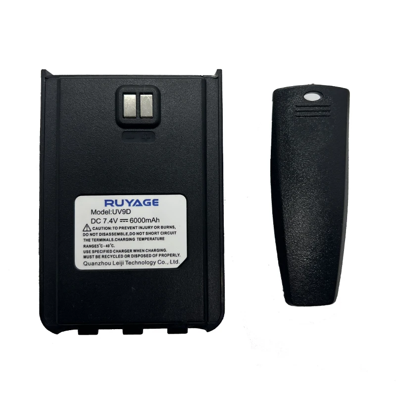 Ruyage-Two-Way Radio Accessories, UV9D Battery, 6000mAh