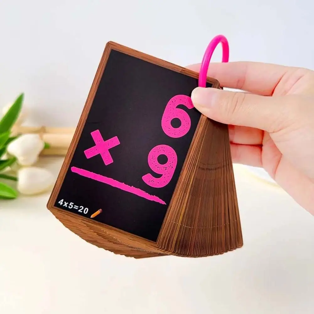 50 ชิ้น/เซ็ต Early Education เด็กเลขคณิตการ์ดคูณ Division การบวกลบคณิตศาสตร์แฟลชการ์ดกระดาษ