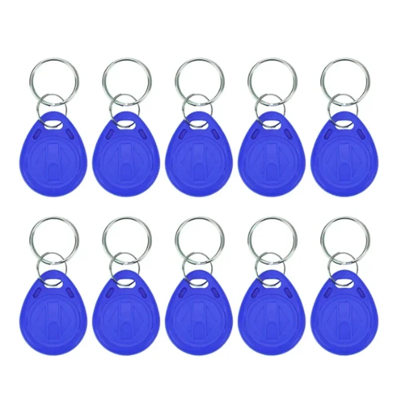 10pcs 125KHz Read-Only RFID TK4100 EM4100 Proximity Keyfobs Smart Secure Door Entry Access Control ID Keychain Token Tag