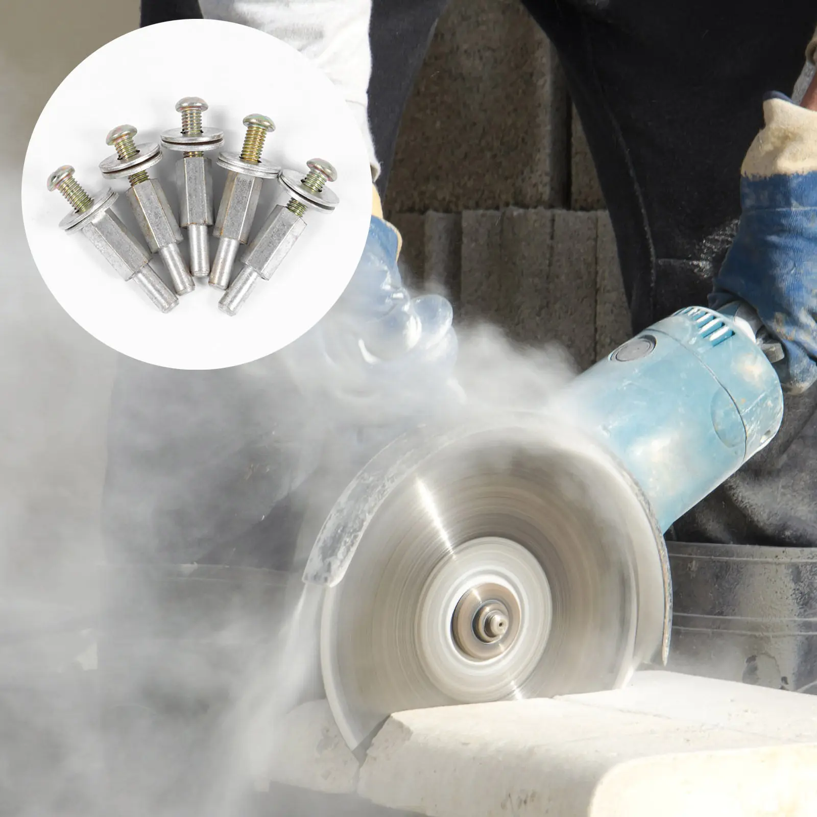 5 pcs Buffing Wheel Connecting Rod For Drill Arbor Adapter Heavy Duty Polishing Grinding Wheels Mandrel Shanks
