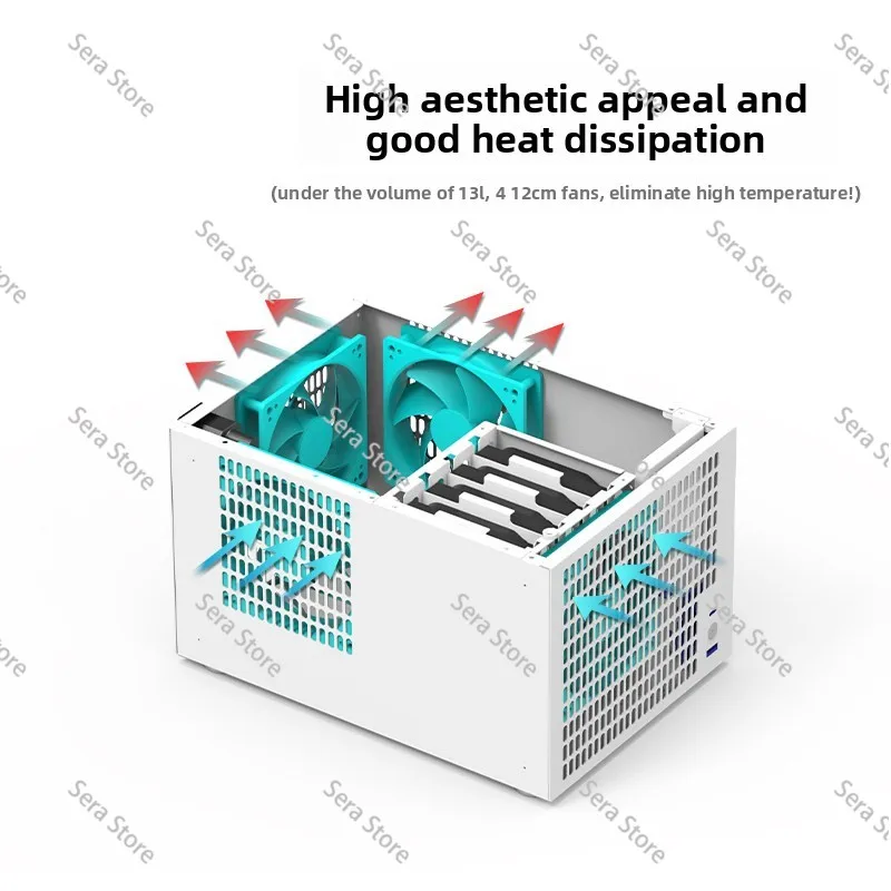 B6 6-bay NAS Case with SFX Large Power Supply  1 Piece