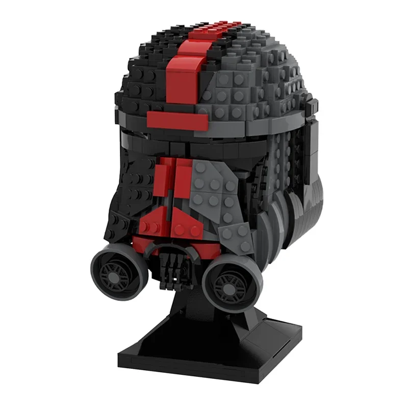 MOC Space Wars Helmet Collection Building Blocks Kit Wrecker Helmet Fennec Shand Assmble Brick Model DIY Kids Toy