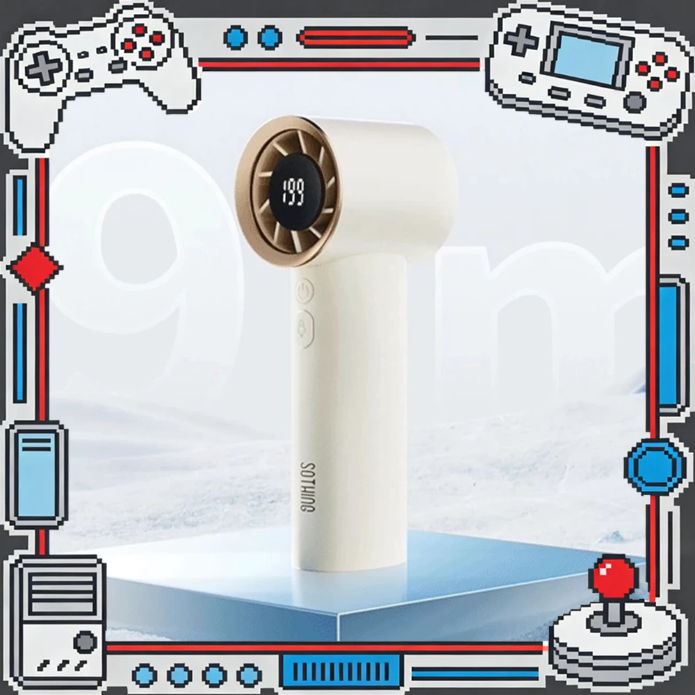 SOTHING Engine Handheld Fan 100th Gear Can Be Adjusted At Will Handheld Small Fan Long Battery Life Of 5 Hours Light Weight Gift