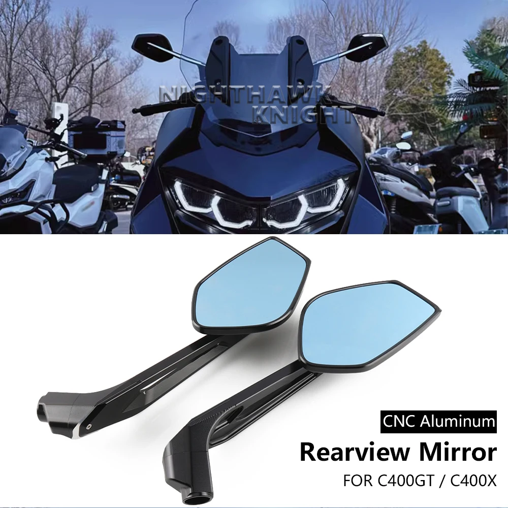 

New A Pair For BMW C400GT C 400GT C400X C 400 X Motorcycle Accessories CNC Wide Angle Rearview Mirror Rear Side View Mirrors