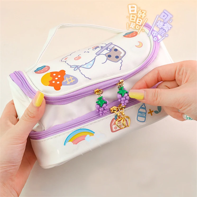 Imagem -04 - Caixa de Lápis Kawaii Estuche Cases Grande Capacidade Estojo Pochita Escola Pencilcase para Meninas Bolsas Bolsa Kalemlik Trousse Lapiceras