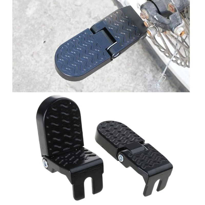 A0KA DEDAL DEDAL NONSLIP ELECTRIC BIKE PET PEG قابلة للطي دواسات مسند الدراجات الخلفية #6