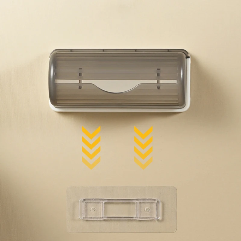 Trash Bags Storage Box Bathroom Kitchen Wall Mounted Garbage Bags Holder Rack Transparent Acrylic Garbage Bag Storage Boxes