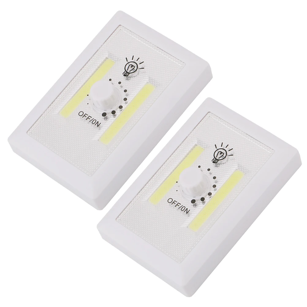 

2pcs Cob Bedside Wall Lights Super Bright Waterproof Night Light For Corridor Staircase Outdoor Wardrobe Lamp Closet Bathroom