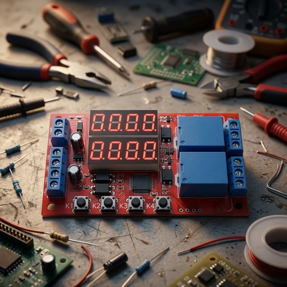 For Precise Task Scheduling Dual Channel Time Delay Switch Optocoupler Isolation Switch Electronics Project Time Delay
