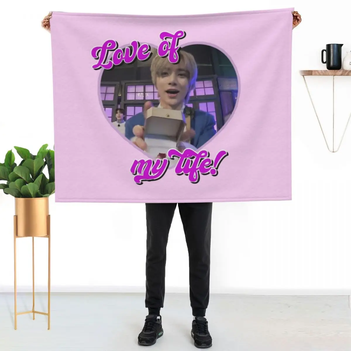

retro beomgyu loml Throw Blanket Soft Home Decor Blanket for Couch Bedroom