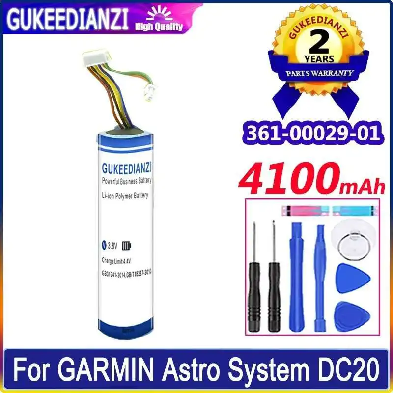 

For Garmin Astro System DC20 DC30 DC40 361-00029-01 Dog Smartphone Reliable Power 4100mAh Pet Tracking System Battery