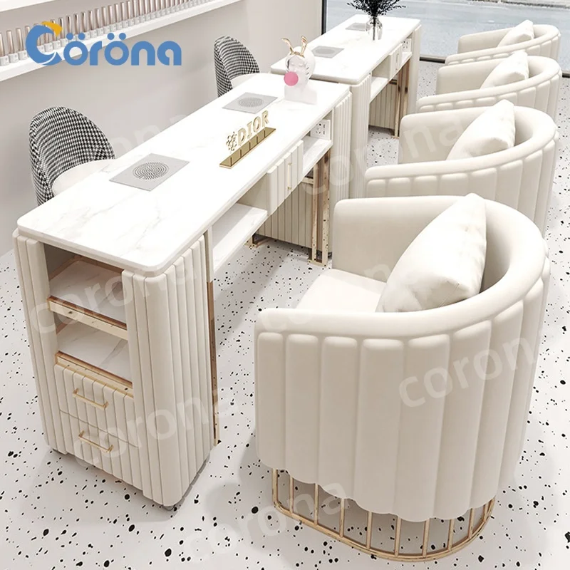 

Beauty Salon Furniture Nail Technician Manicure Salon Table for Gel Nail