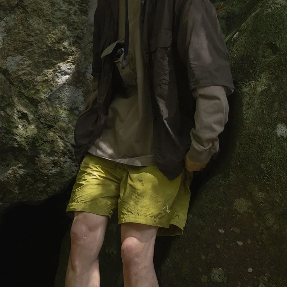 

ROA HIKING Qui Dry Casual Outdoor orts Loose Fit mid Waist Polyester Fiber Pure Color Youth Faion Ci Walk Leisure