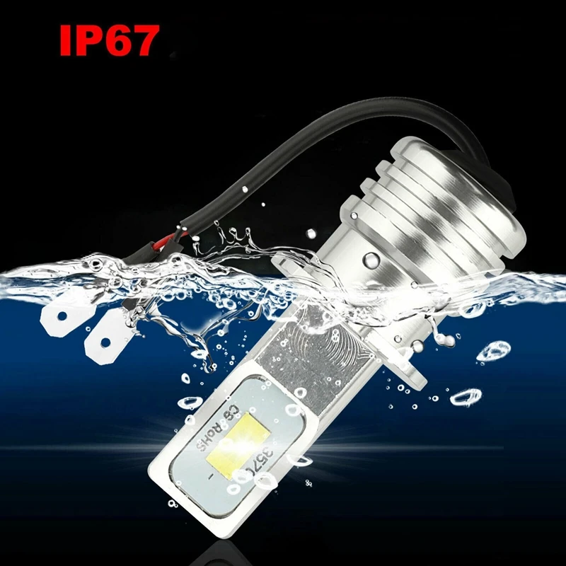 4X H3 Super Bright LED Headlight Fog Light Driving Lamp Bulb Kit 6000K White 100W