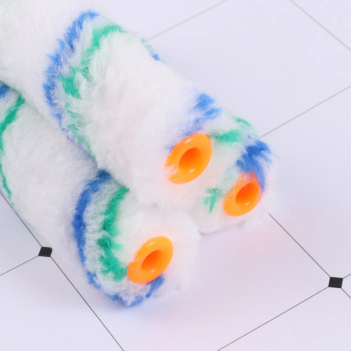 20Pcs Paint Roller Covers Wall Paint Roller Brushes Waterproof Reusable Polyester Material Smooth Finish for Home Office