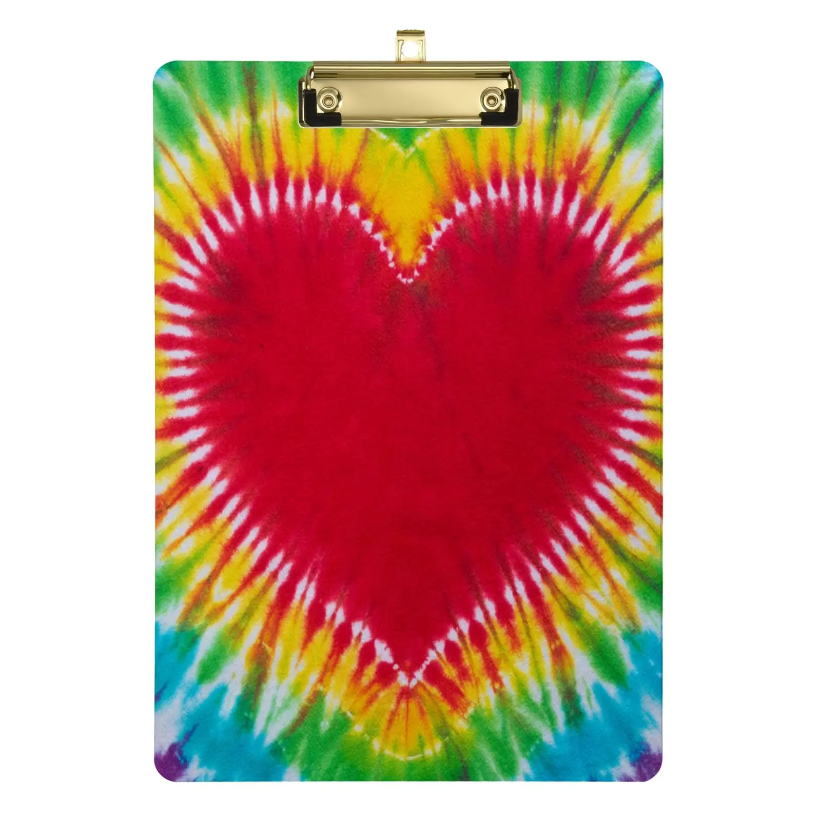 Plastic Clipboard A4 Letter Size Tie Dye Watercolor Clipboards for Student Teacher School Classroom Office Acrylic ClipBoards