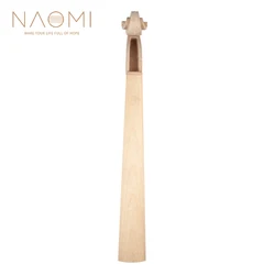 NAOMI Violin Neck W/ Fingerboard  White Embryo Neck Hand Carved Maple Violin Neck Violin Parts Accessories New