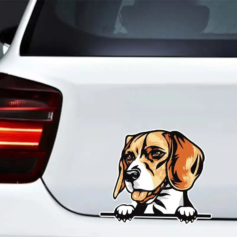 

Beagle Dog Pet Animal Car Sticker Waterproof Decal on Bumper Rear Window Laptop Self-adhesive Decal For Car Accessories SH505