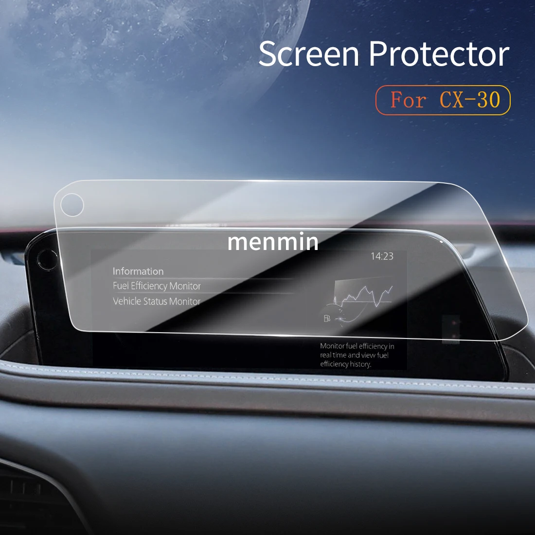

Car Stickers Dash Carplay Mirror Screen Protector Display Tempered Glass Protective Film Vehicle Accessories For 24 MAZDA CX-30