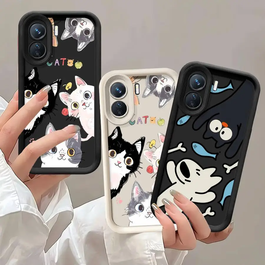 Angel Eye Ladder Case for Xiaomi Redmi 11 10 Pro 13 12 12C A1 Plus Poco X3 NFC Phone Cover Silicone Funda Funny Cute Cartoon Cat