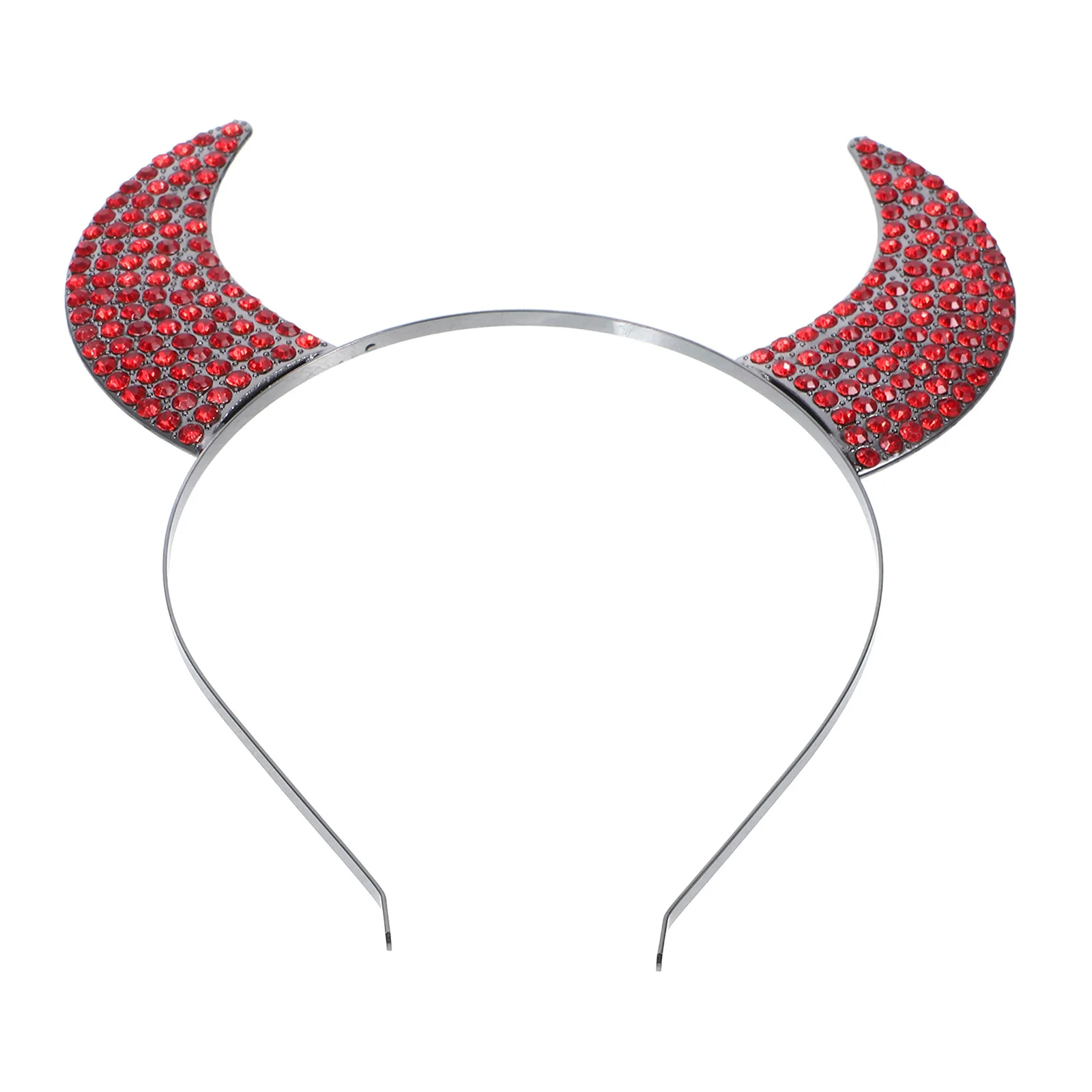 عصابة رأس على شكل قرن الشيطان، إكسسوار أزياء الهالوين، تصميم جذاب، عصابة رأس مريحة مناسبة للحفلات #5