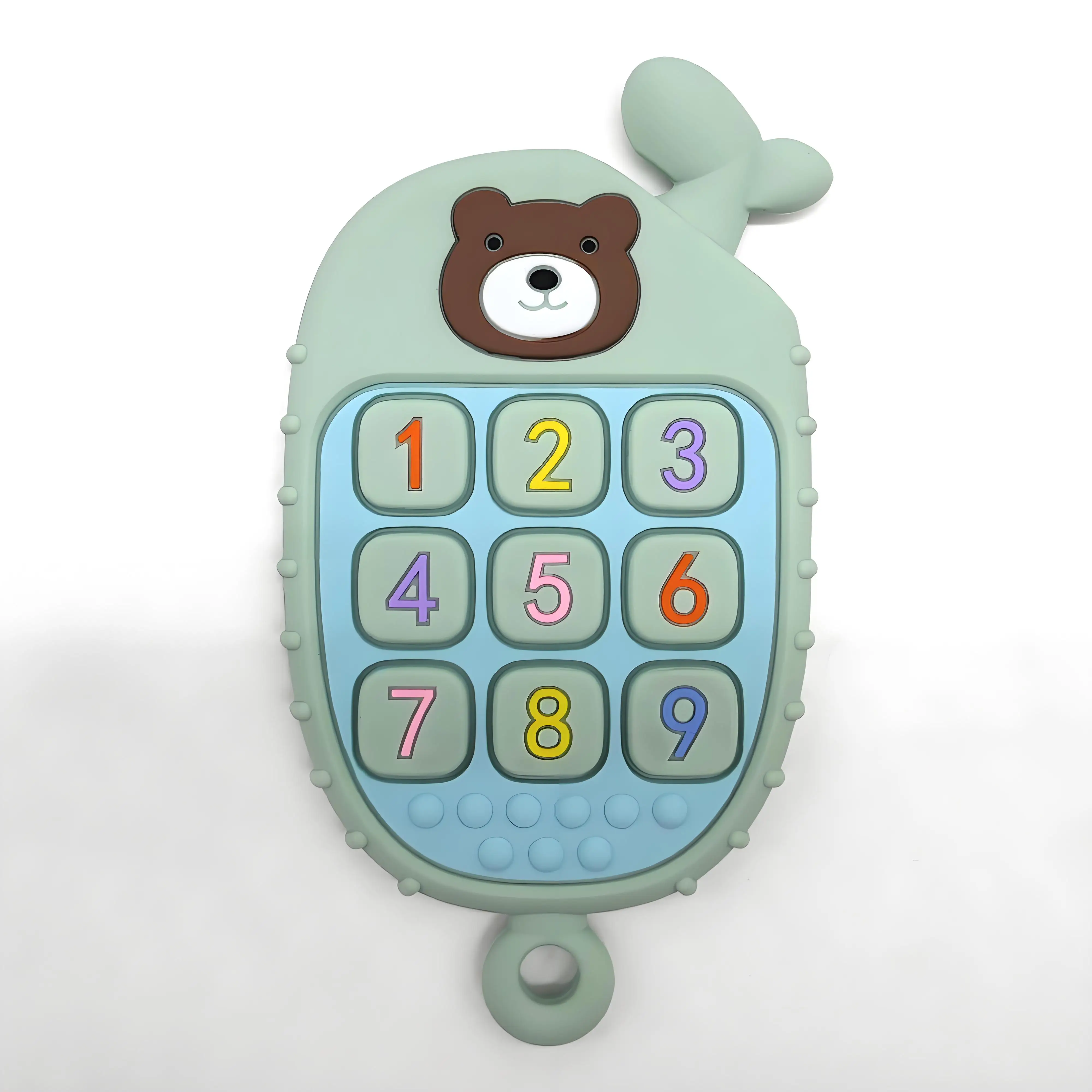 Montessori Baby Silikon Beißring Spielzeug Kleinkind Fernbedienung Jungen Mädchen Geschenk Sensorische Spielzeug