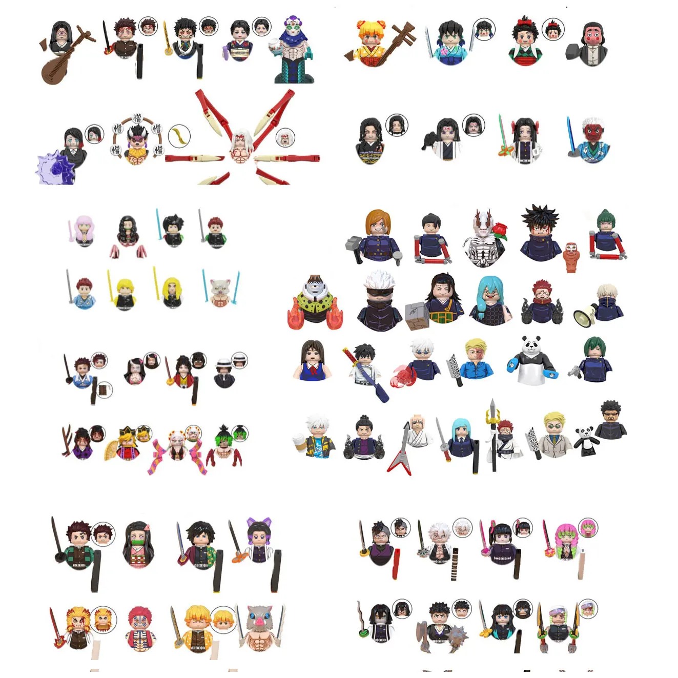 WM6149 WM6140 WM6139 Anime Building Blocks Mini Action Figure WM6163 WM6162 WM6138 WM6137 Gifts Toys