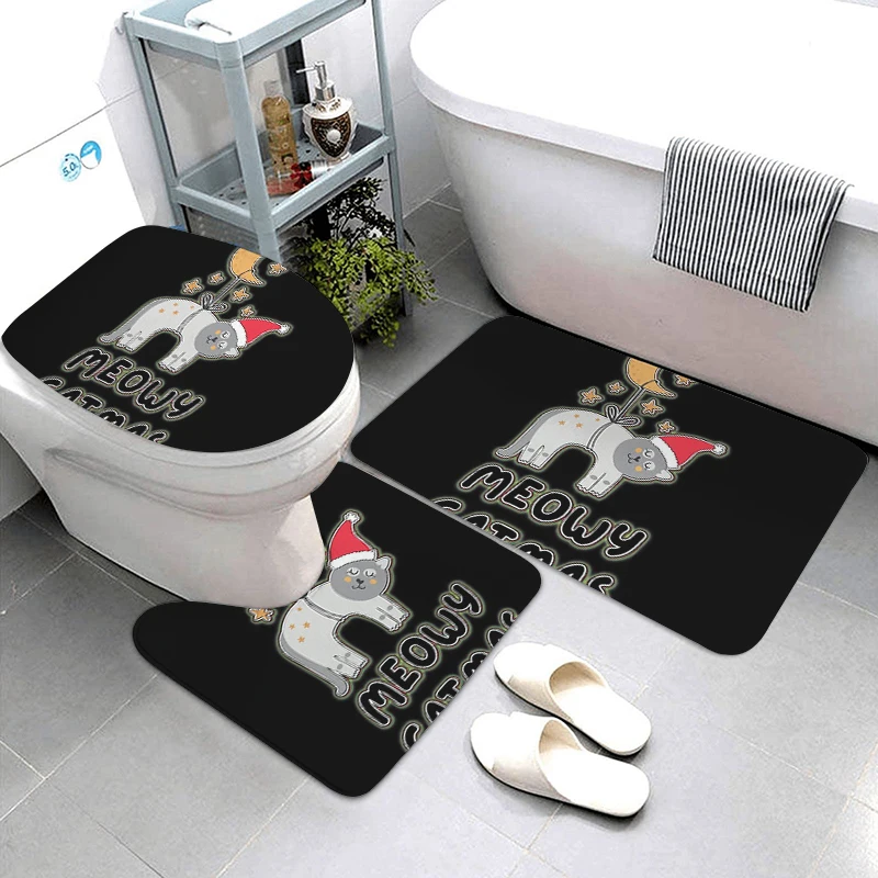 Lovely Cat Entrance Door Floor Mat Door Mats Non-Slip Foot Pad Home Welcome Carpet Bath Kitchen Doormat Animal Cute Decor