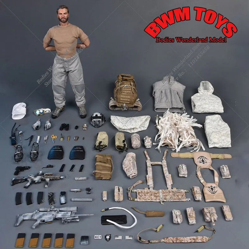 

SoldierStory SS109 1/6 NSW WINTER WARFARE MARKSMAN American Soldiers Training SOLDIER 12'' Full Set Action Figure Model