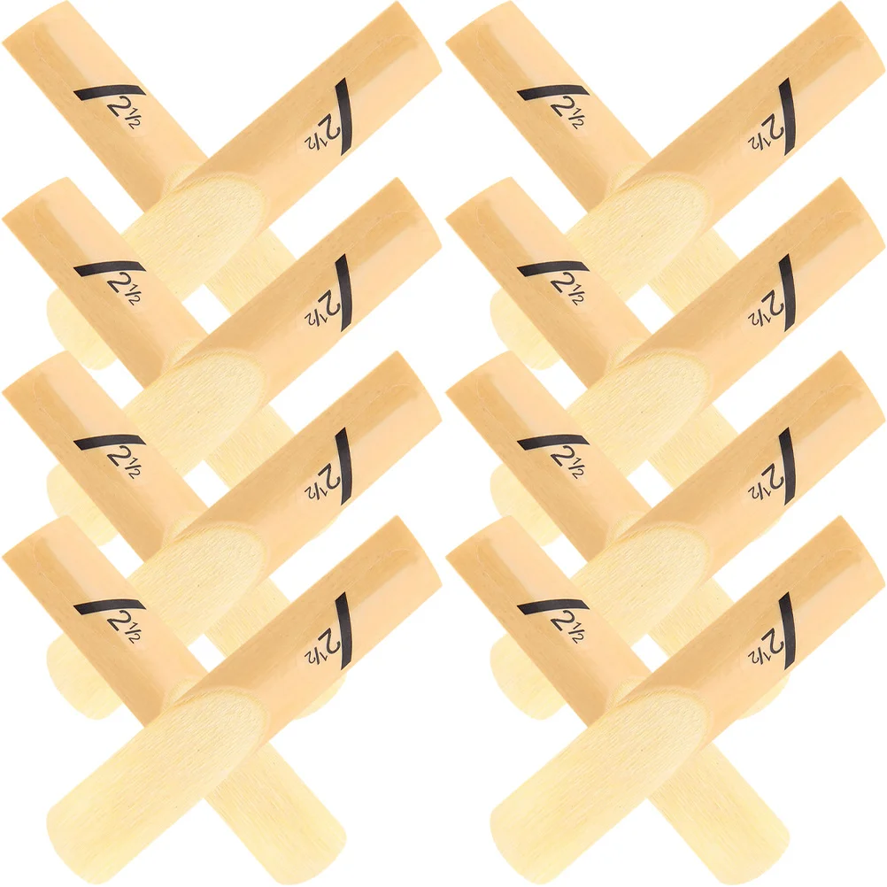 

50 Pcs Saxophone Reed Pack Saxaphone Reeds Alto for Practice Accessories Part Eb Bulk