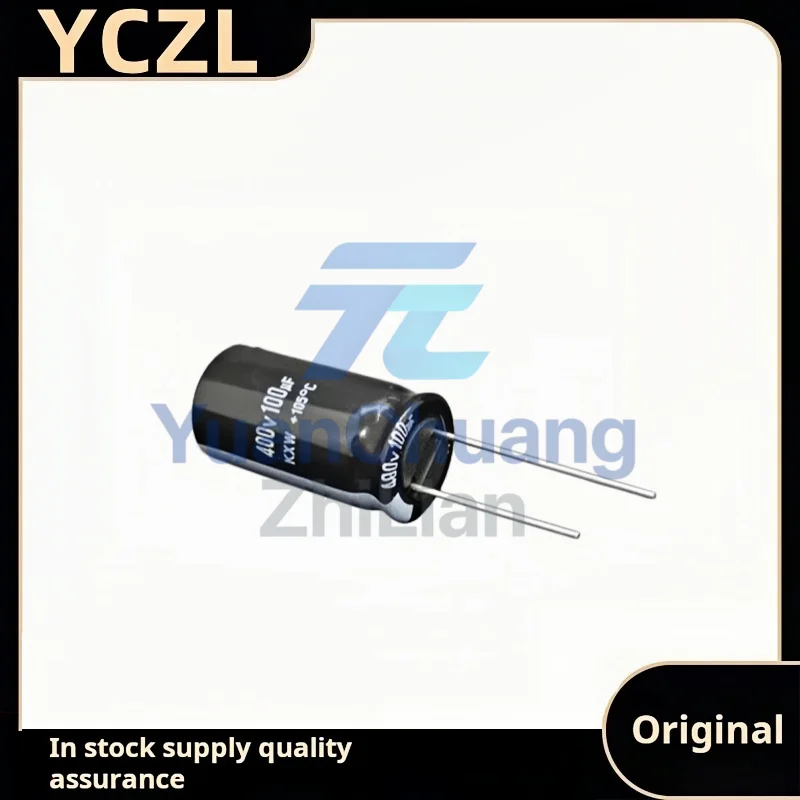 5PCS KXW 400v100uF imported electrolytic capacitor 16*30 brand new imported