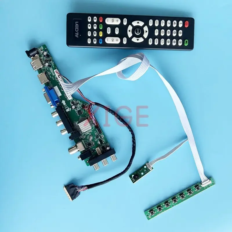 

Для N156B6 N156BGE плата драйвера контроллера 1366*768 DIY Kit 2AV + USB + DHMI + VGA 15,6 "монитор для ноутбука цифровой сигнал DVB LVDS 40 Pin