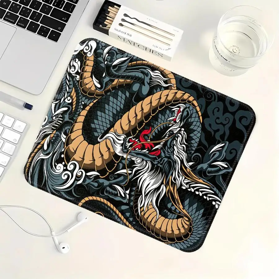 Dragon Art overlock Mouse Pad Desk accessories Game Console Pad Computer Laptop Pad office Pad Keyboard Mouse Pad