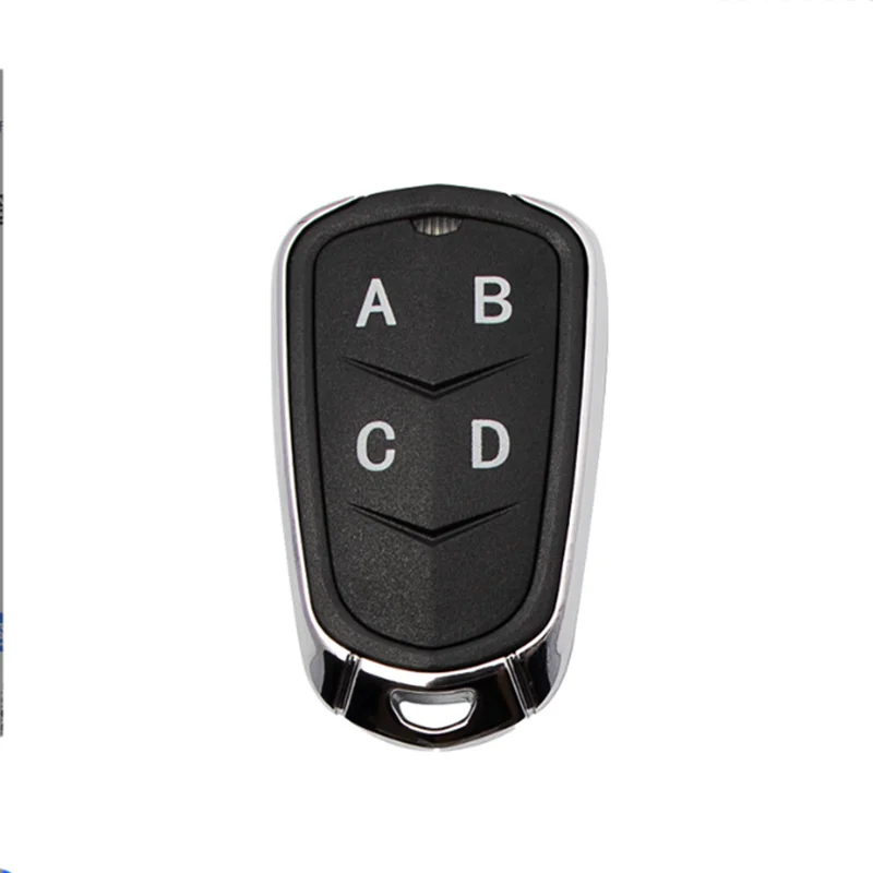 

Четырехклавишный металлический беспроводной копирующий пульт дистанционного управления для гаражных ворот электронной коммерции, 433 МГц, копирующий подвижный код, пульт дистанционного управления