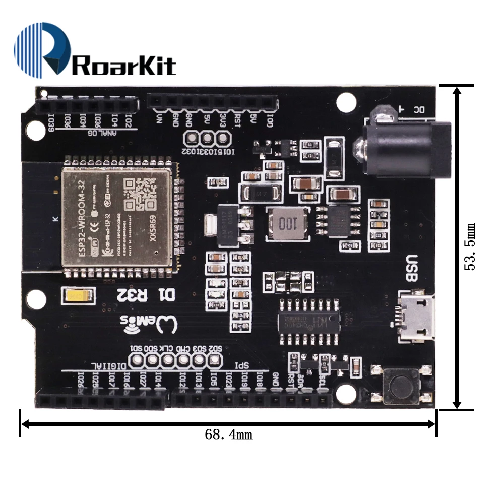 ESP32 For Wemos D1 Mini For Arduino UNO R3 D1 R32 WIFI Wireless Bluetooth Development Board CH340 4M Memory One ESP 32