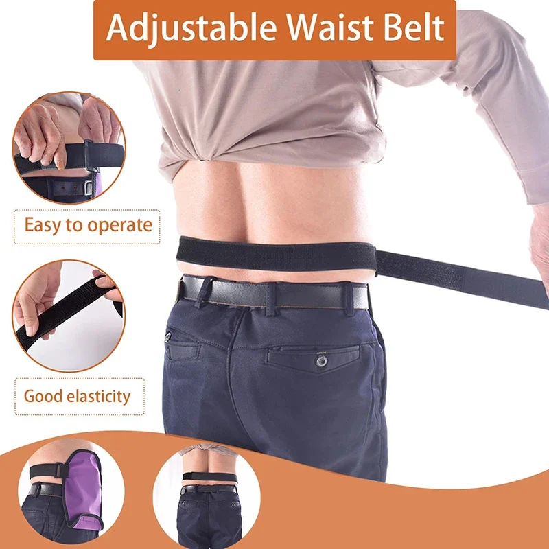 Water Resistant Adjustable Ostomy Bag Cover Waist Fixed Load-Bearing Hanging Colostomy Pouch For Ostomy Bag Accessory