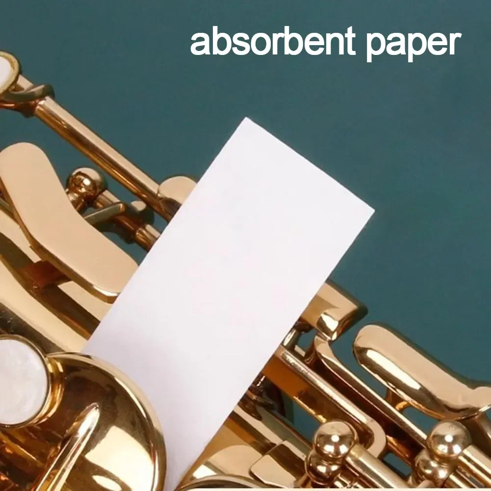 1 BOX Saxophone Cleaning Paper Mouthpiece All Purpose Cleaner Practical Absorbent Paper For Saxophone Flute Clarinet Accessories