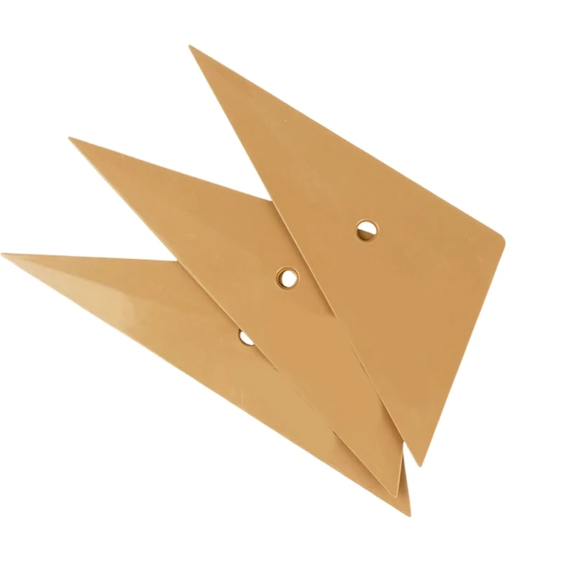 Film Applicator Set, 5 Piece Triangular Film Installation Scrapers with Thin Tapered for Wrap Film, Window Tint,