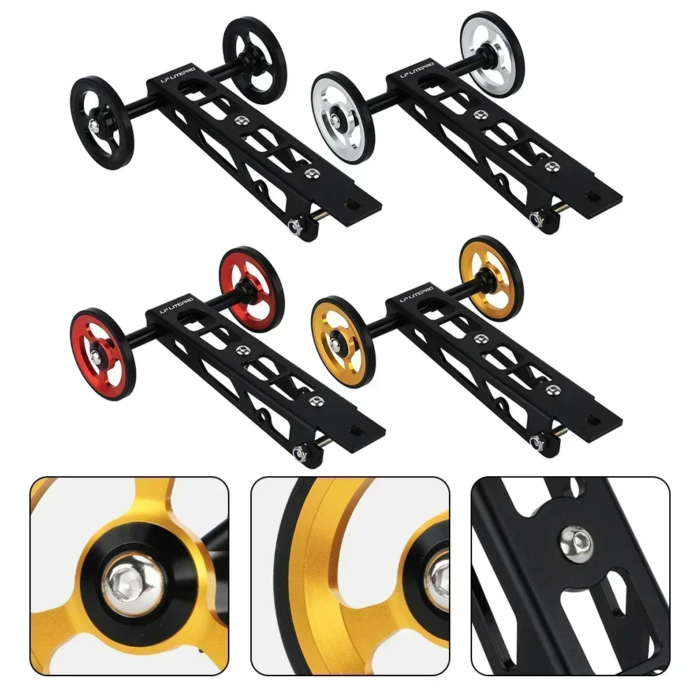 

1×Stable And Silent Easy Wheel For RHINE- Birdy- 123 Series Folding Bike Rear Rack Ezwheel Long Lasting Durability