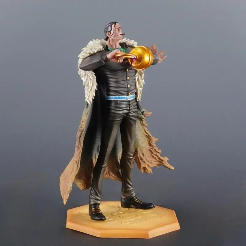 BANDAI 29cm/11.42in Anime One Piece Figure Sir Crocodile Action Figure Pvc Statue Desktop Ornament Collection Model Toys Gifts
