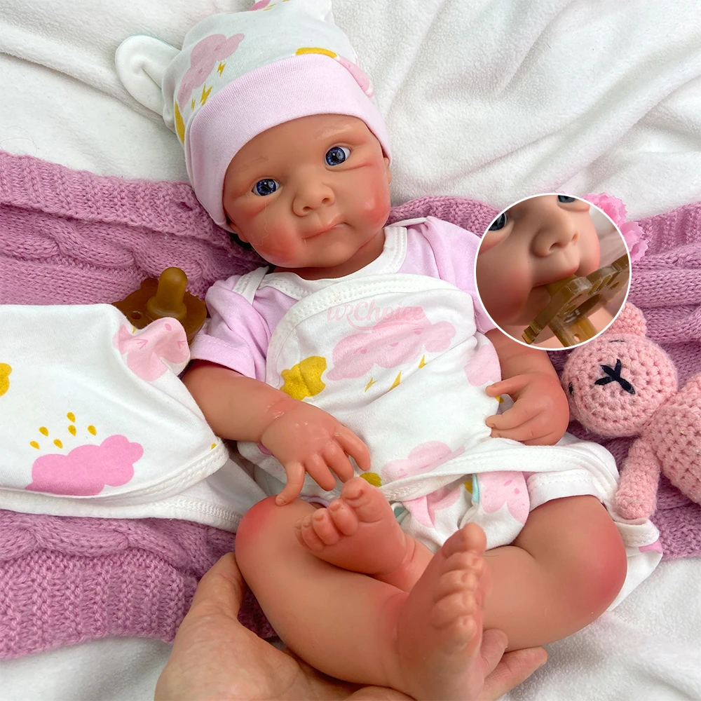 

20inch Adorable Silicone Reborn Baby Girl Handmade Realistic Newborn Weighted Doll Soft Body for Collectors Art Lovers
