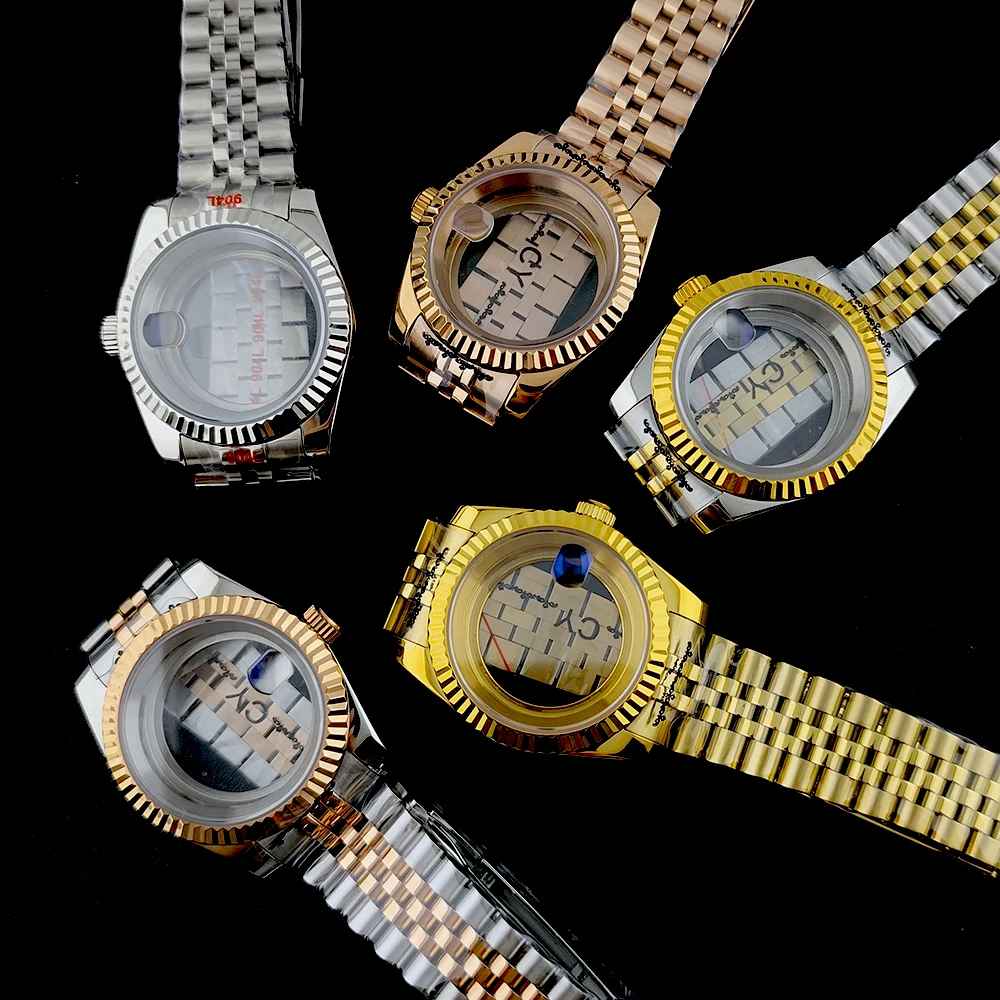 NH35-Gehäuse, 36/39 mm, Edelstahlgehäuse, Herren-Automatikuhr, Saphirglas, geeignet für NH35-Uhrwerk, Uhrenzubehör