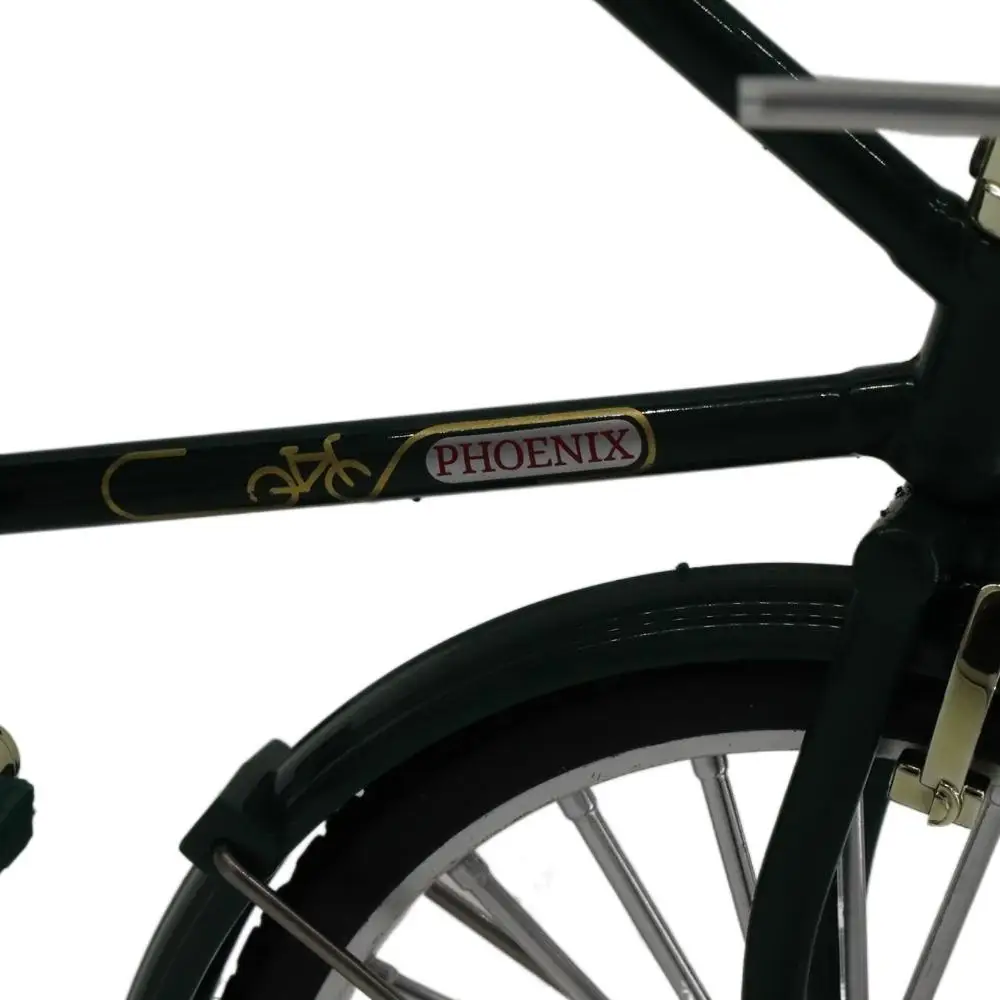 Diecast liga ciclismo estatueta mini bicicleta simulação retro bicicleta retro modelo de bicicleta vintage modelo