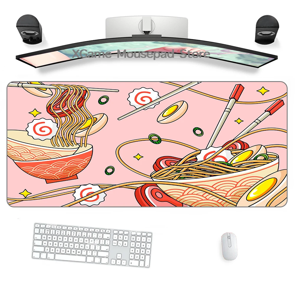 Japanese Sushi Ramen Mouse Pad Desktop Mat Extended Desk Mousepad Latop Table Carpet Pc Gamer Computer Mat Gaming Game Mat