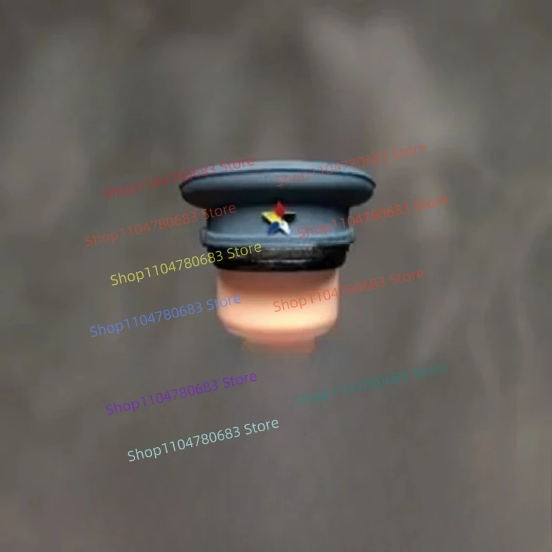 

MOC New Military Building Block Doll Mini Doll Exquisite Hand-painted Gray-blue Officer Hat Toy Gift Ornaments Collection