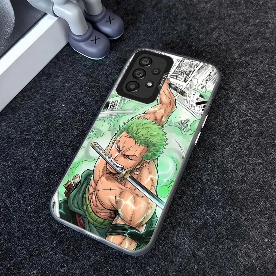 Anime Cool L-Luffys Zoros Phone Cover Case for Samsung Galaxy A13 A25 A73 A12 A54 A17 A52 A72 A16 A34 A14 A56 A23 A71 A32 A36