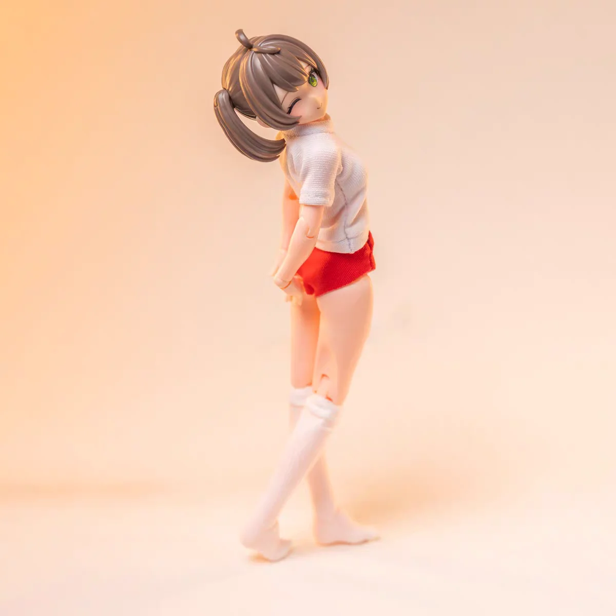 머신 소녀 1/12 옷 99S 시리즈 2025 스타일 체조 복장 빨간색과 파란색 아기 옷