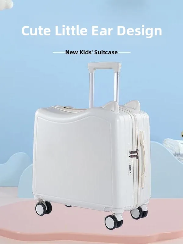 new-children's-luggage-18-inch-small-carry-on-suitcase-universal-wheels-travel-bag-pull-rod-lightweight-password-box